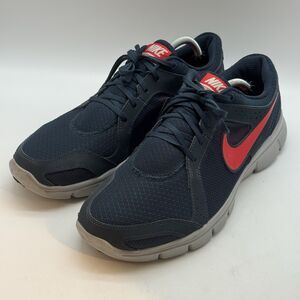 Nike Flex Experience RN 2 Men’s 13 Sneakers Navy & Red Running Shoes 599517-402